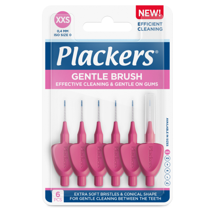 Plackers Gentle Brush XXS 0.4mm hammasväliharja 6 kpl kuva 3
