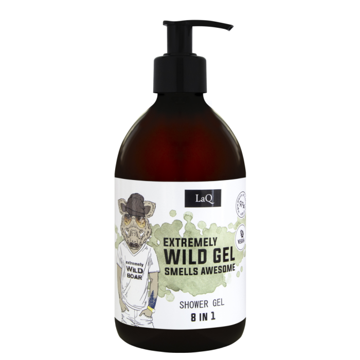 LaQ Boar 8 in 1 suihkugeeli miehille 500 ml kuva 2