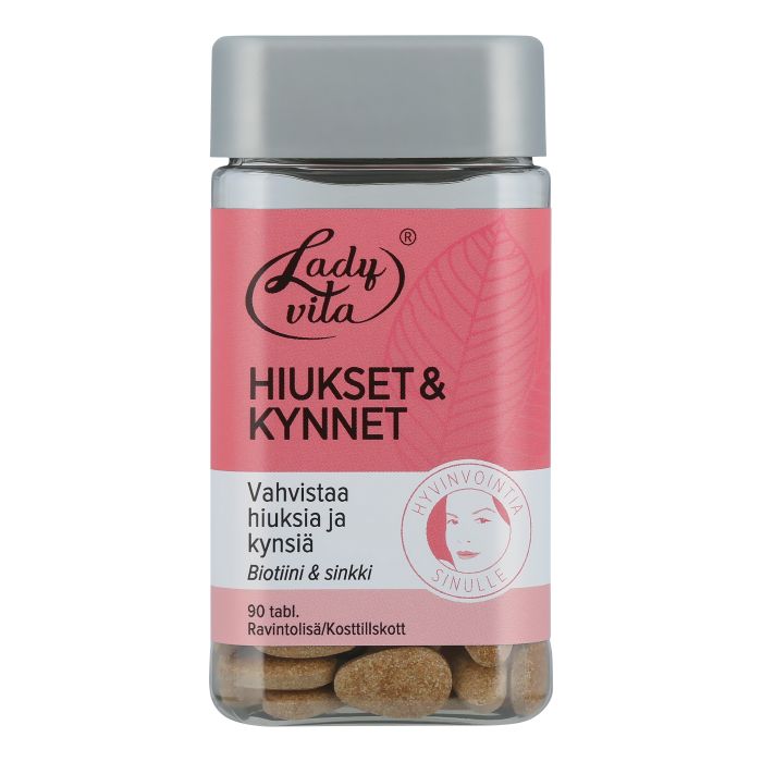 LadyVita Hiukset & Kynnet ravintolisä 90 tabl
