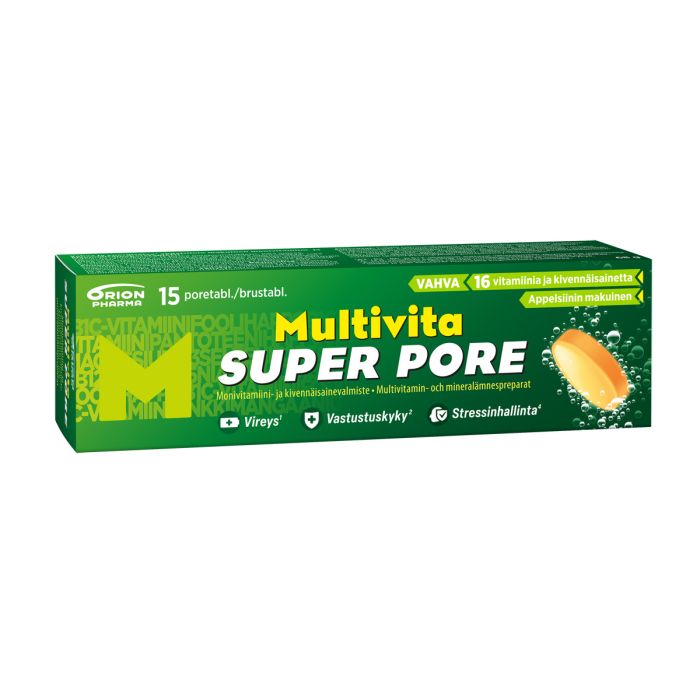 Multivita Super Pore monivitamiini 15 poretablettia kuva 3