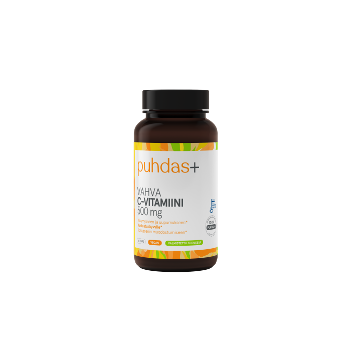 Puhdas+ C-vitamiini 500 mg 60 kaps