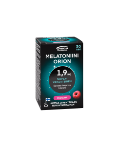 Melatoniini Orion 1,9 mg vadelma suussa hajoava tabletti 30 tabl