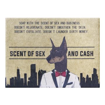 LaQ Doberman palasaippua miehille 85 g