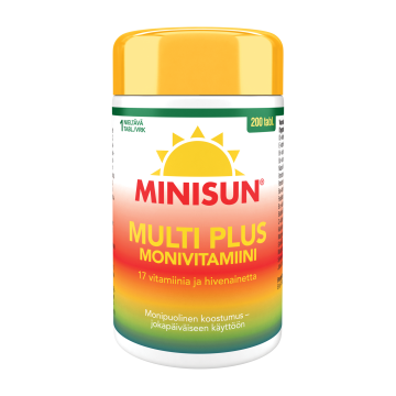 Minisun Monivitamiini Multi Plus 200 tabl
