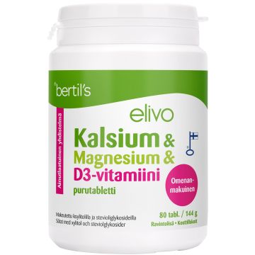 Elivo Kalsium-Magnesium-D 80 purutablettia