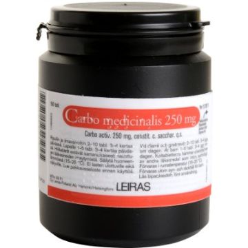 CARBO MEDICINALIS tabletti 250 mg 150 kpl
