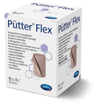 PUTTERFLEX KOMPRESSIOSIDOS 10CMX5M VÄHÄELASTINEN 1 kpl