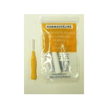 DOFT HAMMASVÄLIHARJA 0.7 MM KELTAINEN 12 KPL