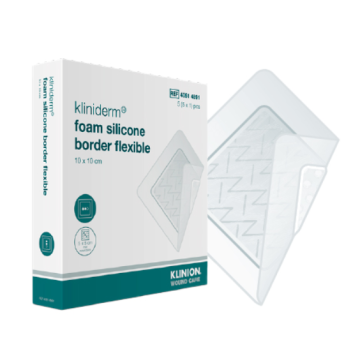 Kliniderm foam silicone border flexible 10x20 cm 5 kpl