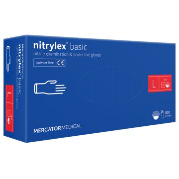 Mercator Nitrylex Basic nitriilikäsine L 100 kpl