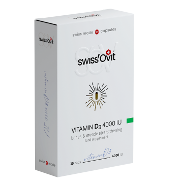 SwissOvit D3-vitamiini 100 mikrog / 4000 IU nestekapseli 30 kaps