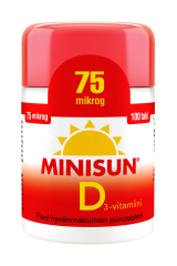 Minisun D-vitamiini 75 mikrog 100 tabl