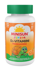 Minisun D-vitamiini Pehmokonna Appelsiini jr.10 mikrog 60 kpl