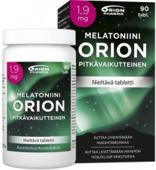 MELATONIINI ORION 1,9 MG PITKÄVAIK. 90 TABL